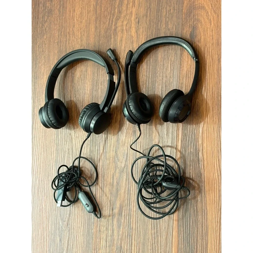 Logitech And Onn USB Headset with Microphone For PC Gaming Chat